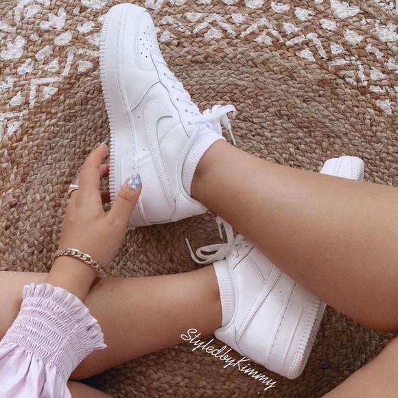 Nike Shoes - NIKE AIR FORCE 1 Triple White Sneakers Shoes